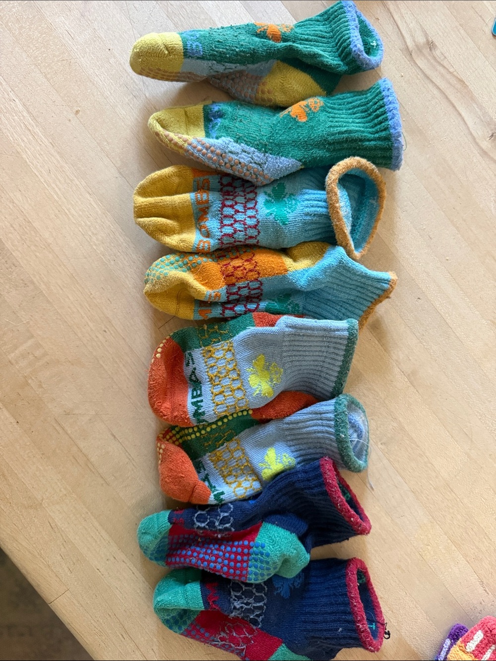 Bombas Kids Colorful Multi-Color Ankle Socks